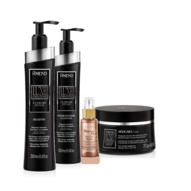 Imagem de Amend Luxe Creations Extreme Repair Sh 250ml + Cond 250ml + Masc 250ml