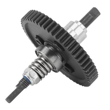 Imagem de Engrenagem de Dentes Retos 54T Completa, Conjunto de Embreagem Diferencial de Aço e Alumínio da Embreagem Deslizante para Carros Slash 1/10 RC (Prata)