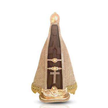 Imagem de Nossa Senhora Aparecida Imagem Para Casamento 30cm - Divinário,  Marro