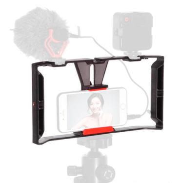 Imagem de Gaiola Cage para SmartPhone com Suporte Handle Grip e Sapatas