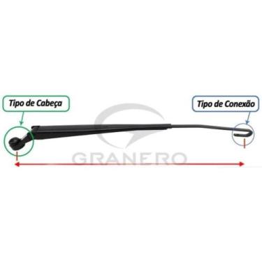 Imagem de Braço do limpador Dianteiro Volkswagen Fox 2003 a 2021 - GRANERO