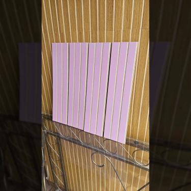 Imagem de KIT 10 UNIDADES - Revestimento Ripado Placa MDF Painel Decorativo 45 x 11 CM