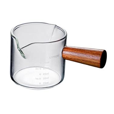 Imagem de Baoblaze Copo Medidor de Vidro Borossilicato Transparente de 51-100 ml para Barista, Café, Vinho e Cozinha