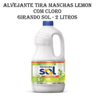 Imagem de Alvejante com Cloro Girando Sol 2 Litros Tira Manchas Lemon