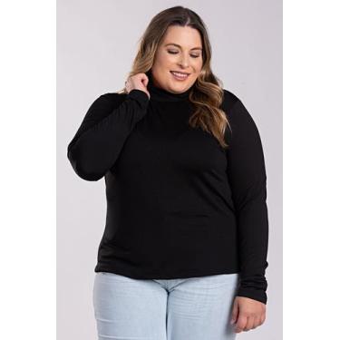 Imagem de Blusa Cacharréu Feminina Manga Longa Plus Size Térmica Peluciada - Ser