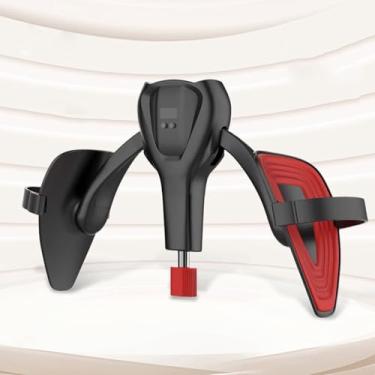 Imagem de DEOPXF Exercitador de coxa Exercitador de assoalho pélvico Estrutura triangular Materiais ecológicos Fortalecedor de coxa Modelagem de perna(Preto,B)