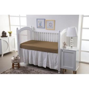 Imagem de Protetor de colchão IMPERMEÁVEL PARA BERÇO 170 fios - SAFIRA ENXOVAIS,