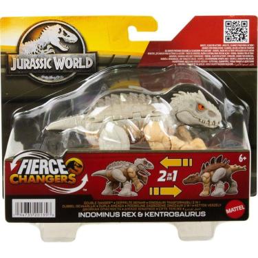 Imagem de Dinossauro Jurassic World - Indominus Rex e Kentrosaurus MATTEL