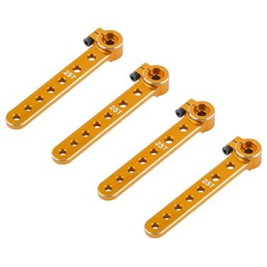 Imagem de TCRC 4PCS 7075 Aluminum 25T Extension Servo Arms Horns for RC Futaba Plane Helicopter Model Car