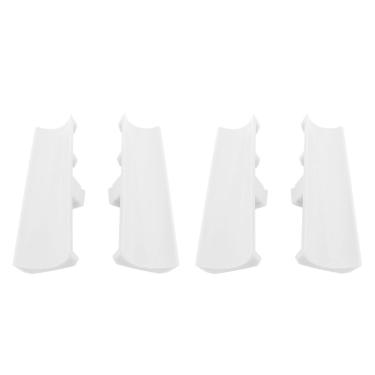 Imagem de Furo Sapatos Arado de Neve Acessório Fácil de Instalar 2 Pares Acessórios de Sapato de Arado de Neve Compacto Seguro para Uso Ao Ar Livre (Branco)