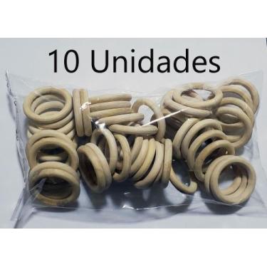 Imagem de Argola de Madeira nº 1 para Porta Guardanapos 48 mm Cor Marfim Natural