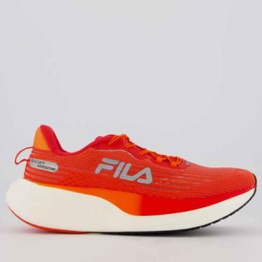 Imagem de Tênis Fila Racer Speedzone Vermelho e Laranja, 43