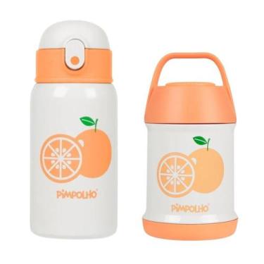 Imagem de Kit Térmico Garrafa Térmica + Pote Térmico Pimpolho Infantil - Mundo d