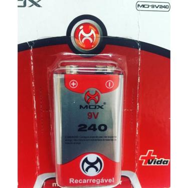Imagem de Pilha Bateria 9V Recarregavel 240 Mox