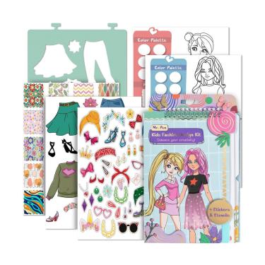 Imagem de Kit de caderno de desenho de moda Mr. Pen Design de moda para crianças