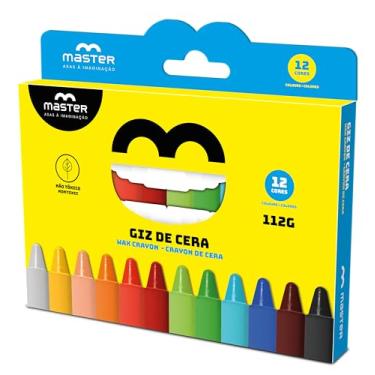 Imagem de Gizão De Cera 112G - Caixa Com 80 Conjunto De 12 Cores