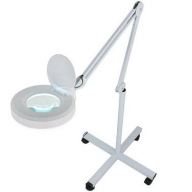 Imagem de Lupa Luminária 120 Leds smd Tripé Altura Regulável 4 Rodas Estética 110V BM19006-1 - Lorben