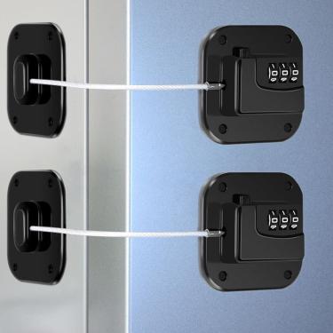 Imagem de Fechadura de geladeira de segurança infantil Gaveta do armário do refrigerador