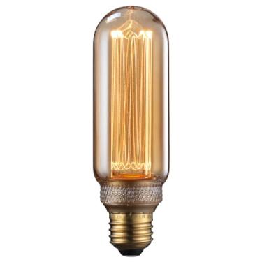 Imagem de TORCHSTAR Lâmpada Decorativa Tubular Led 3,5 W, Lâmpadas Edison T14, Base E26, Filamento Virtual Regulável, Lâmpada Edison Vintage, Linda Lâmpada Decorativa Tubular, Vidro Âmbar, 2000 K, Suave E Que