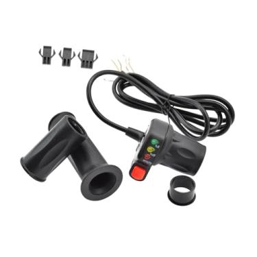 Imagem de Vaveren Twist Gas Handle Handle Bicicleta Elétrica Grip Grip Impermeável Imper impermeável Fusível multiuso Speed ​​Speed ​​Control Guia peças de reposição, 48v