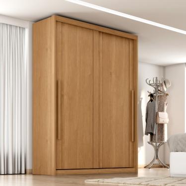 Imagem de Guarda Roupa Solteiro 2 Portas de Correr em MDF Splendido Zanzini - Cinamomo