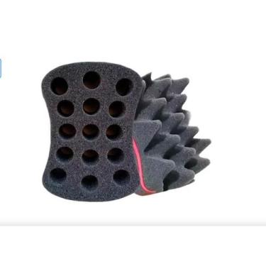 Imagem de Kit 3 Esponjas Nudred Dupla Casca De Ovo Turbo P M G Cabelo Afro - BAR