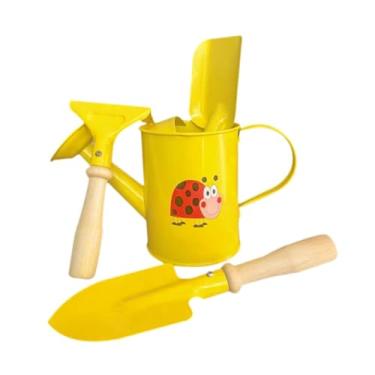 Imagem de Ioensy Regar a lata para crianças maconha de rega de ferro para meninos meninos resistentes com chuveiro, com O Conjunto de Ferramentas