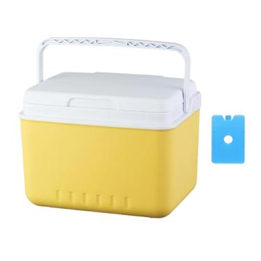 Imagem de IEUDNS Isolador de acampamento de resfriador de gelo isolada bebida de caçamba portátil Organizador leve da caixa de peito de gelo para pesca viagens de, 5l