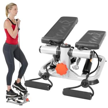Imagem de Sunny Health & Fitness Mini Steppers Avançados para Exercício em Casa, Máquina de Degrau para Treino Completo do Corpo com Bandas de Resistência - SF-S0978
