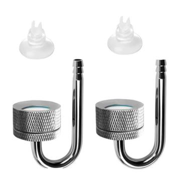 Imagem de Generic 2x Aquário CO2 difusor com copos de sucção, instalação fácil gerador de CO2 de tanques de peixes para hidropônico