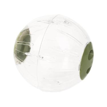 Imagem de Generic Hamster Ball Sports Ball respirável 7,28 '' Silencioso, transparente e acessórios para gaiola de roda para pequenos animais de estimação anão, Verde