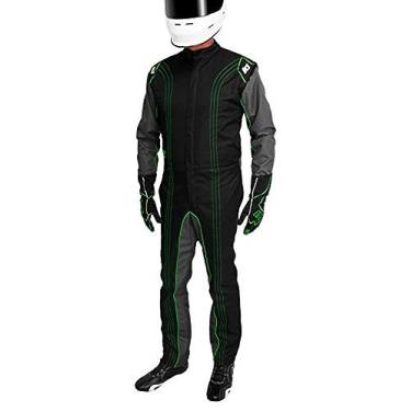 Imagem de K1 Race Gear Traje de corrida Kart aprovado CIK/FIA nível 2 (verde, 3GG)