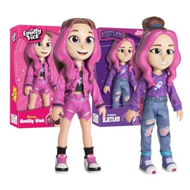Imagem de Kit 2 Bonecas Turma Dos Rosa Boneca Emilly Vick E Katlen Youtuber Infantil Original