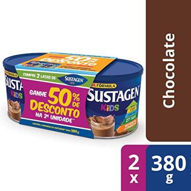 Imagem de Complemento Alimentar Sustagen Kids Sabor Baunilha - Kit Lata 2x380g