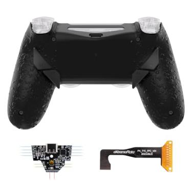 Imagem de eXtremeRate Dawn Type-C Version Remap Kit for PS4 Slim Pro Controller JDM-040/050/055 with 6 Customizable Mapping Profiles, Textured Black Redesigned Back Shell and 4 Back Buttons - Without Controller
