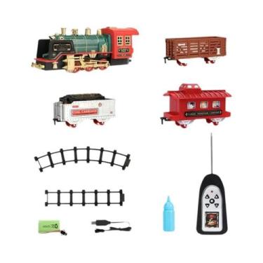 Imagem de Trem a Vapor com Controle Remoto - Brinquedo Educacional Infantil, Tre