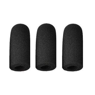 Imagem de Pacote com 3 capas de espuma macia para microfone David Clark M7A, M-4 / M-7 / H10 / H20 /DC PRO-X2 / PRO-2 / DC ONE-X ENC Lightspeed Aviation Headsets Microfone (pacote com 3)