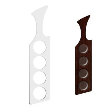 Imagem de Betagt Modelos de roteador de vinho de acrílico para marcenaria 40 x 9 x 0,5 cm modelo de remo de cerveja transparente para copos de uísque de cerveja