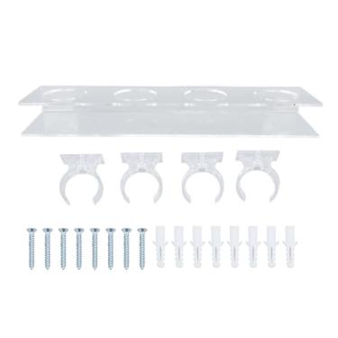 Imagem de Posto Transparente de Exibição do Sabre de Luz Acrílico, Suporte de Parede de Parede de Parede de Parede de Parede para Coleta de Coleta de Espadas Com Parafusos de Instalação