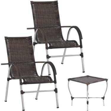 Imagem de Cadeiras e Mesa de Centro para Varanda, Piscina, Jardim e Churrasco Trama