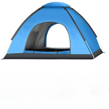 Imagem de Barraca Camping 210 * 210 * 135cm Portátil A Prova D'agua Barraca De Acampamento 4 Pessoas De Praia(1 Porta)