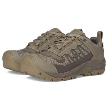 Imagem de KEEN Utility Tênis masculino Reno de cano baixo, bico composto, flexível, impermeável, atlético para trabalho, Malhado/Morel, 14 Wide
