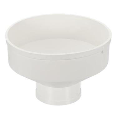 Imagem de PATIKIL Redutor de duto de 25 a 10 cm, adaptador de aumento de tubo de PVC para dutos de tubo de fluxo de ar para dutos de ventilação DWV (dreno, resíduos e ventilação), branco