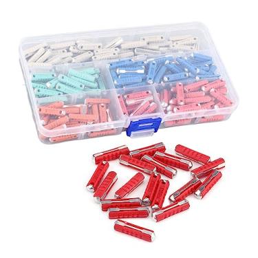 Imagem de Fusíveis de Carros Multicoloridos 200pcs, Kit de Sortimento Econômico e Prático Com Caixa Plástico, Proteja Seu Carro do Curto -circuito, Inclui Vermelho, Branco, Azul, Verde, Amarelo