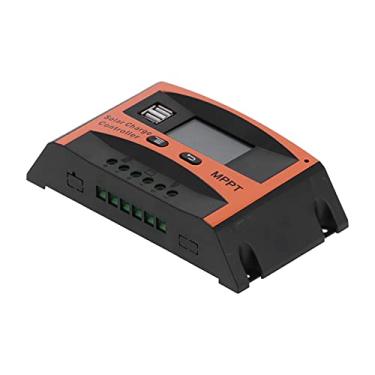 Imagem de Controlador de Carga Solar, Regulador MPPT de 12V/24V Com Porta USB Dupla para Gerenciamento Bateria Fotovoltaico (60a)