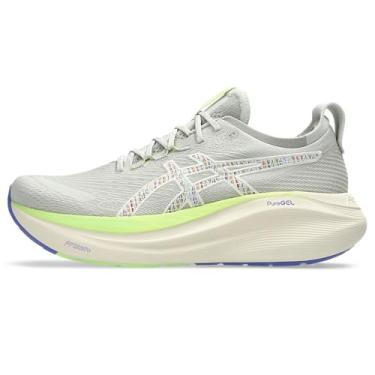 Imagem de ASICS Gel-Nimbus 27 Tr Tênis masculino, 300 (base natural/verde limão) cores exclusivas da loja oficial, 27.0 cm 2E