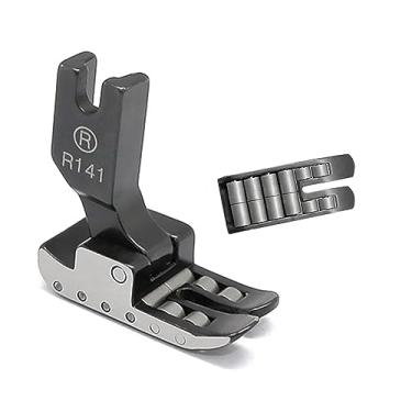 Imagem de Fbshicung Calcador De Rolo 1 Peça Preto R141 Com 12 Rolamentos Para Máquina Costura Industrial Juki Consew Brother Singer (12 Rolamentos)