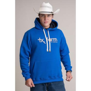 Imagem de MOLETOM TEXAS FARM - MT036 - DO P AO XG - AZUL ROYAL/ OFF WHITE-Masculino