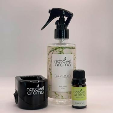 Imagem de Kit Home Spray Aromatizador Difusor Eletrico Essencia Concentrada 10ml (PRETO, BAMBOO)