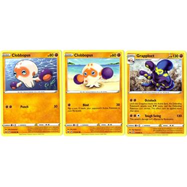 Imagem de Grapploct 113/202 - Sword & Shield - Pokemon Evolution Card Set - Rare 3 Card Lot